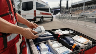 Дежурство скорой на мероприятиях в ЦАО Москвы