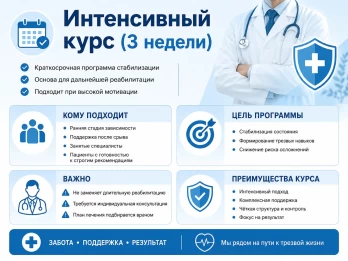 Реабилитация за 21 день в ЦАО Москвы